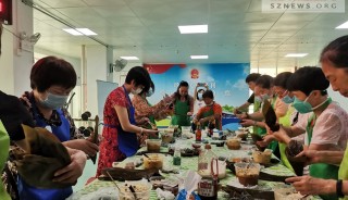 上龙社区居委会开展“品端午  传文明”DIY包粽子活动